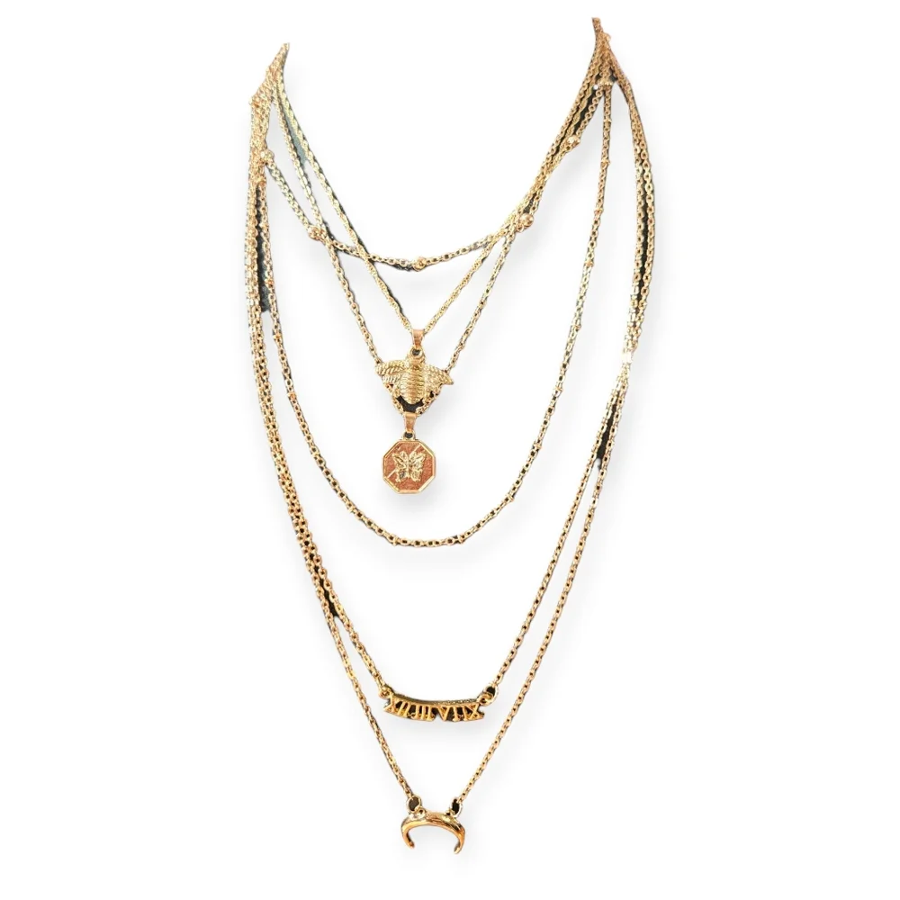 Multi Layer Necklace - Picture 2 of 3